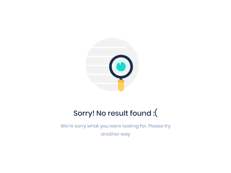no result